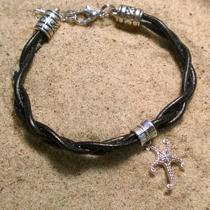 Starfish Leather Bracelet